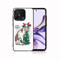 PROTEMIO MY ART Karácsonyi kivitelű borító Xiaomi Redmi 12C MERRY CHRISTMAS (074)