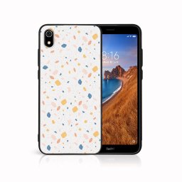 PROTEMIO MY ART Védőburkolat Xiaomi Redmi 7A ORANGE TERRAZZO-hoz (165)