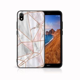 PROTEMIO MY ART Védőburkolat a Xiaomi Redmi 7A-hoz PINK MARBLE (143)