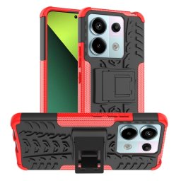 STAND Tartós védőburkolat Xiaomi Redmi-hez Note 13 Pro 5G piros