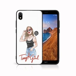 PROTEMIO MY ART Védőburkolat a Xiaomi Redmi 7A-hoz TOUGH GIRL (131)