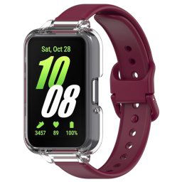PROTEMIO COVER SET Óraszíj + tok Samsung Galaxy Fit3 bordó