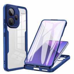 DUAL Kétoldalas burkolat fóliával Xiaomi Redmi Note 13 Pro+ 5G kék