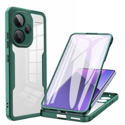 DUAL Kétoldalas burkolat fóliával Xiaomi Redmi Note 13 Pro+ 5G zöld