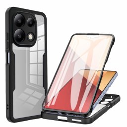 DUAL Kétoldalas burkolat fóliával Xiaomi Redmi Note 13 Pro fekete