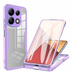 DUAL Kétoldalas burkolat fóliával Xiaomi Redmi Note 13 Pro lila
