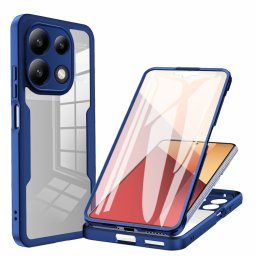 DUAL Kétoldalas burkolat fóliával Xiaomi Redmi Note 13 Pro kék