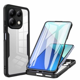 DUAL Kétoldalas burkolat fóliával Xiaomi Redmi Note 13 fekete