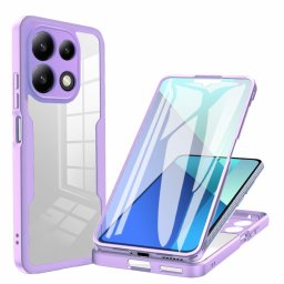 DUAL Kétoldalas burkolat fóliával Xiaomi Redmi Note 13 lila
