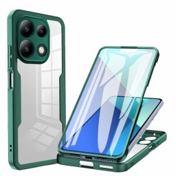 DUAL Kétoldalas burkolat fóliával Xiaomi Redmi Note 13 zöld