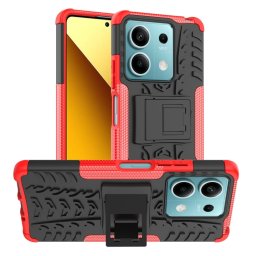 STAND Tartós védőburkolat a Xiaomi Redmi-hez Note 13 5G piros