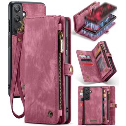 WALLET Védőhuzat pénztárcával 2 az 1-ben a Samsung Galaxy A25-höz 5G piros