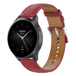 LEATHER Bőrszíj a Xiaomi órához 2 piros