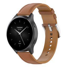 LEATHER Bőrszíj a Xiaomi-hoz Óra 2 világosbarna