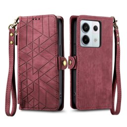 GEOM pénztárca tok Xiaomi Redmi Note 13 Pro piroshoz