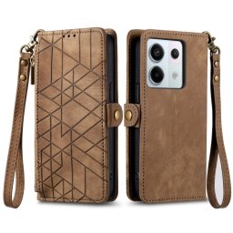 GEOM pénztárca tok Xiaomi Redmi Note 13 Pro barna színű