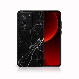 PROTEMIO MY ART Védőburkolat a Xiaomi 13T/ 13T számára BLACK-hoz MARBLE (142)