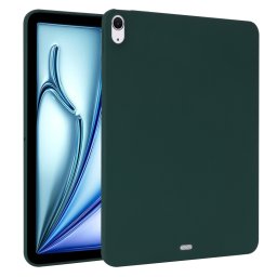 RUBBER Védőburkolat Apple iPad Air 11 2025 / Air 11 2024 sötétzöldhez