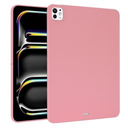RUBBER Védőburkolat a Apple iPad Pro 13 2024-hez világos rózsaszín