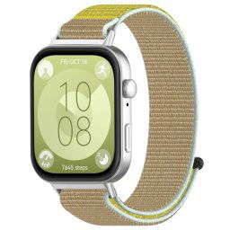 NYLON szíj Huawei Óra Fit 3 bézs-sárga