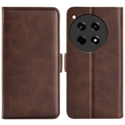 OLDALSÓ pénztárca tok OnePlus 12R sötétbarna