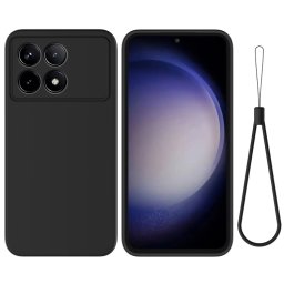 RUBBER Védőburkolat Xiaomi Poco F6-hoz Pro fekete