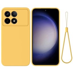 RUBBER Védőburkolat Xiaomi Poco F6-hoz Pro sárga