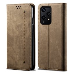 DENIM pénztárcahuzat Honor 200 Lite-hoz szürkésbarna