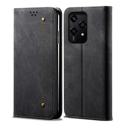 DENIM pénztárcahuzat Honor 200 Lite-hoz fekete