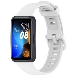 SILICONE Cserélhető szíj a Huawei Band 10 / Band 9-hez fehér