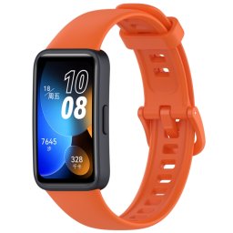 SILICONE Cserélhető szíj a Huawei Band 10 / Band 9 narancshoz