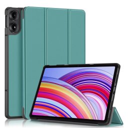 LEATHER Csuklós burkolat Xiaomi Redmi Pad Pro-hoz / Pad-hoz 5G-hoz zöld