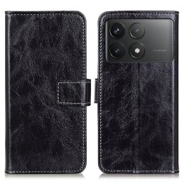 RETRO Pénztárcahuzat Xiaomi Poco F6 Pro fekete