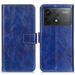 RETRO Pénztárcahuzat Xiaomi Poco F6 Pro kék