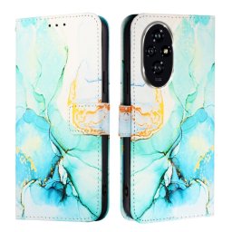 ART MARBLE Pénztárcahuzat a Honor-hoz 200 Pro GREEN
