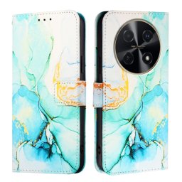 ART MARBLE Pénztárcahuzat Huawei Nova 12i GREEN-hoz