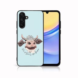 PROTEMIO MY ART Védőburkolat a Samsung Galaxy A15-höz HAPPY COW (181)