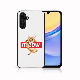 PROTEMIO MY ART Védőburkolat a Samsung Galaxy A15-höz MEOW (183)