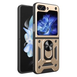 RING Borító tartóval Samsung Galaxy Z Flip7 FE 5G / Flip6 5G aranyhoz