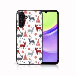 PROTEMIO MY ART Karácsonyi dizájnú borító Samsung Galaxy A25 5G DEER (068)