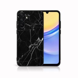 PROTEMIO MY ART Védőburkolat a Samsung Galaxy A15-höz BLACK MARBLE (142)