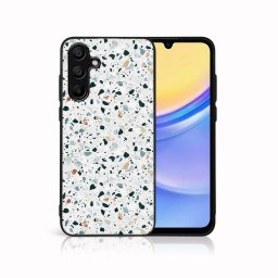 PROTEMIO MY ART Védőburkolat a Samsung Galaxy A15 számára GREY TERRAZZO (163)