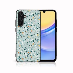 PROTEMIO MY ART Védőburkolat a Samsung Galaxy A15 számára BLUE TERRAZZO (164)
