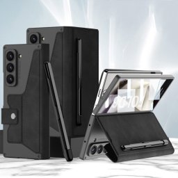 GKK SYNTHETIC Flip tok Samsung Galaxy Z Fold6 5G fekete