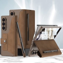 GKK SYNTHETIC Flip tok Samsung Galaxy Z Fold6 5G barna