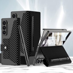 GKK SYNTHETIC Flip tok Samsung Galaxy Z Fold6 5G CARBON