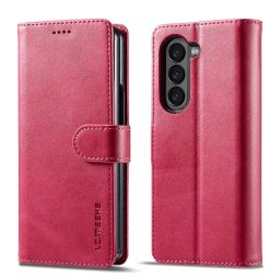 IMEEKE Pénztárcahuzat Samsung Galaxy Z Fold6 készülékhez 5G rózsaszín