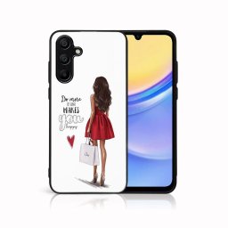 PROTEMIO MY ART Védőburkolat a Samsung Galaxy A15-höz RED DRESS (137)