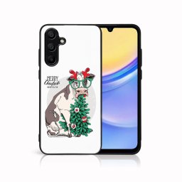 PROTEMIO MY ART Karácsonyi dizájnú borító Samsung Galaxy A15 MERRY CHRISTMAS (074)