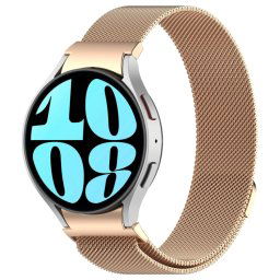 MILANESE Fém szíj a Samsung Galaxyhoz Watch 7 (40mm / 44mm) rózsaszín arany